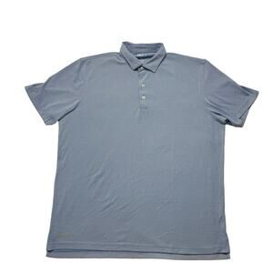 JOHNNIE-O Hoover Prep-Performance Golf Polo Biscayne Blue Stripe XL Men JMPO5350